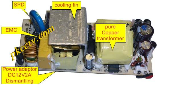 Camera power adapter PKA12V2A USA wallmout PCB board